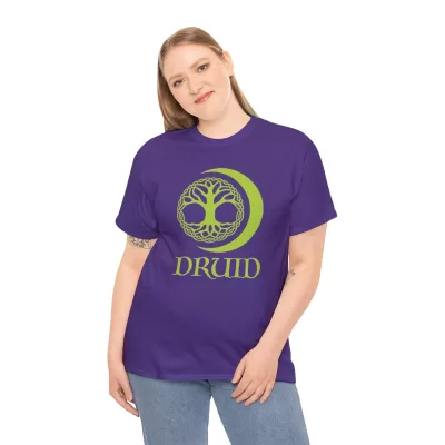 Druid | Unisex T-shirt | Dungeons and Dragons Style | Pathfinder Style | Fantastic Gift | Metal D20 Shirt | Dragon Dice Shirt - Image 64