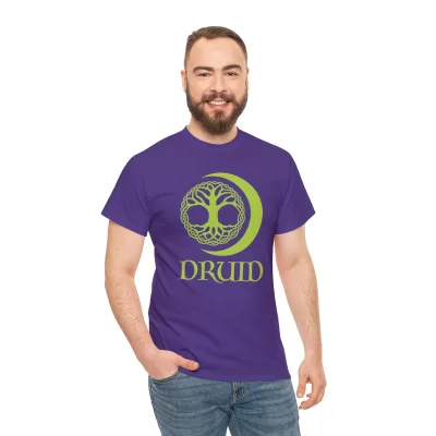 Druid | Unisex T-shirt | Dungeons and Dragons Style | Pathfinder Style | Fantastic Gift | Metal D20 Shirt | Dragon Dice Shirt - Image 65
