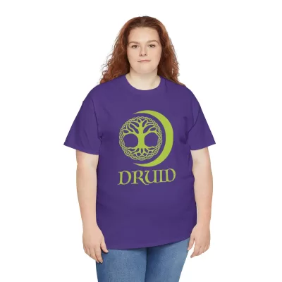 Druid | Unisex T-shirt | Dungeons and Dragons Style | Pathfinder Style | Fantastic Gift | Metal D20 Shirt | Dragon Dice Shirt - Image 67