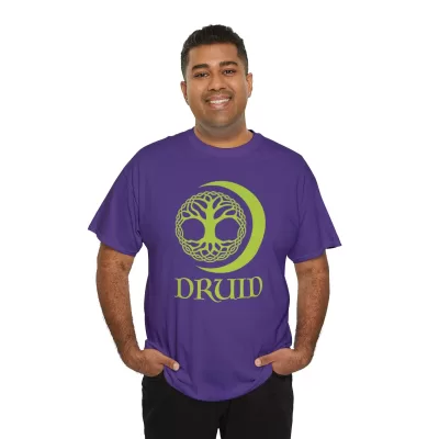 Druid | Unisex T-shirt | Dungeons and Dragons Style | Pathfinder Style | Fantastic Gift | Metal D20 Shirt | Dragon Dice Shirt - Image 68