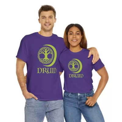 Druid | Unisex T-shirt | Dungeons and Dragons Style | Pathfinder Style | Fantastic Gift | Metal D20 Shirt | Dragon Dice Shirt - Image 70