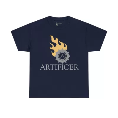 Artificer | Unisex T-shirt | Dungeons and Dragons Style | Pathfinder Style | Fantastic Gift | Metal D20 Shirt | Dragon Dice Shirt - Image 62