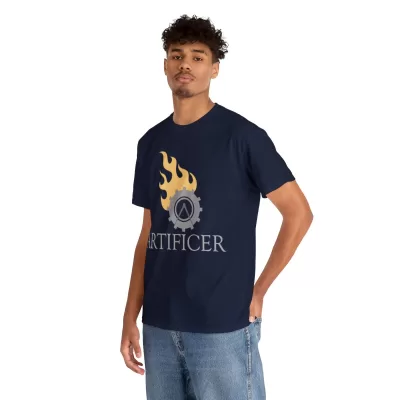 Artificer | Unisex T-shirt | Dungeons and Dragons Style | Pathfinder Style | Fantastic Gift | Metal D20 Shirt | Dragon Dice Shirt - Image 66