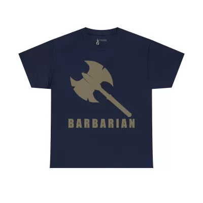 Barbarian | Unisex T-shirt | Dungeons and Dragons Style | Pathfinder Style | Fantastic Gift | Metal D20 Shirt | Dragon Dice Shirt - Image 50