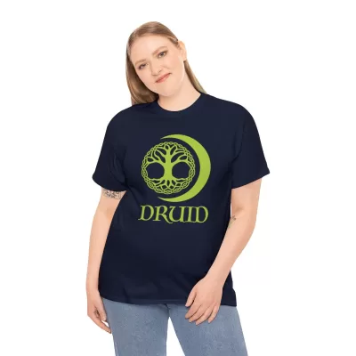 Druid | Unisex T-shirt | Dungeons and Dragons Style | Pathfinder Style | Fantastic Gift | Metal D20 Shirt | Dragon Dice Shirt - Image 52
