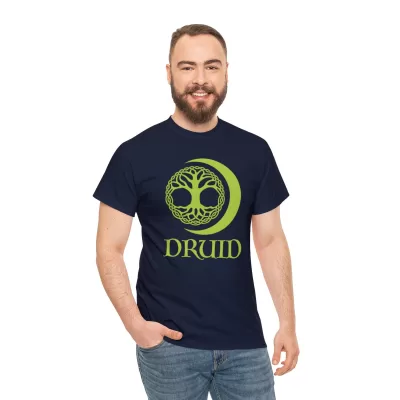 Druid | Unisex T-shirt | Dungeons and Dragons Style | Pathfinder Style | Fantastic Gift | Metal D20 Shirt | Dragon Dice Shirt - Image 53