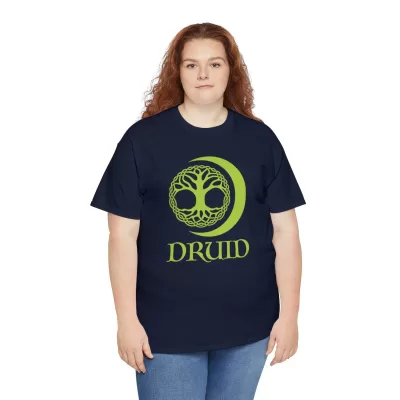 Druid | Unisex T-shirt | Dungeons and Dragons Style | Pathfinder Style | Fantastic Gift | Metal D20 Shirt | Dragon Dice Shirt - Image 55