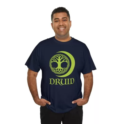 Druid | Unisex T-shirt | Dungeons and Dragons Style | Pathfinder Style | Fantastic Gift | Metal D20 Shirt | Dragon Dice Shirt - Image 56