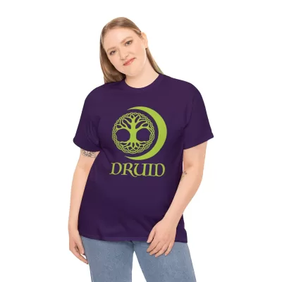 Druid | Unisex T-shirt | Dungeons and Dragons Style | Pathfinder Style | Fantastic Gift | Metal D20 Shirt | Dragon Dice Shirt - Image 76