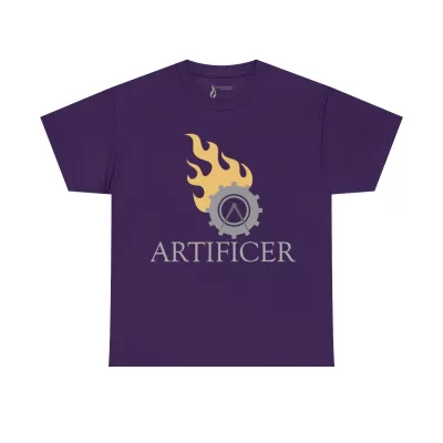Artificer | Unisex T-shirt | Dungeons and Dragons Style | Pathfinder Style | Fantastic Gift | Metal D20 Shirt | Dragon Dice Shirt - Image 74
