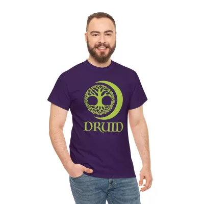 Druid | Unisex T-shirt | Dungeons and Dragons Style | Pathfinder Style | Fantastic Gift | Metal D20 Shirt | Dragon Dice Shirt - Image 77