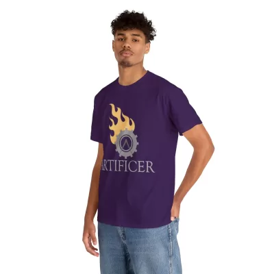 Artificer | Unisex T-shirt | Dungeons and Dragons Style | Pathfinder Style | Fantastic Gift | Metal D20 Shirt | Dragon Dice Shirt - Image 78