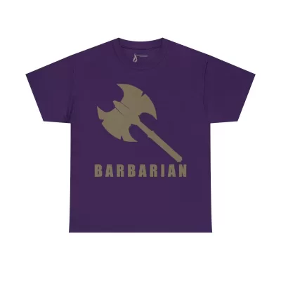 Barbarian | Unisex T-shirt | Dungeons and Dragons Style | Pathfinder Style | Fantastic Gift | Metal D20 Shirt | Dragon Dice Shirt - Image 74