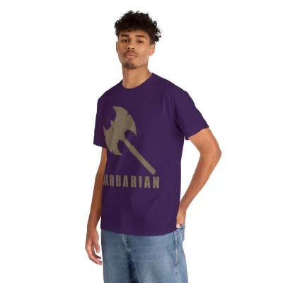 Barbarian | Unisex T-shirt | Dungeons and Dragons Style | Pathfinder Style | Fantastic Gift | Metal D20 Shirt | Dragon Dice Shirt - Image 78