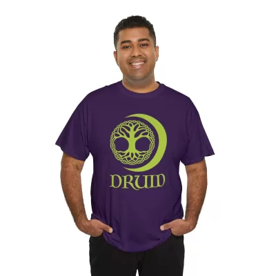 Druid | Unisex T-shirt | Dungeons and Dragons Style | Pathfinder Style | Fantastic Gift | Metal D20 Shirt | Dragon Dice Shirt - Image 80