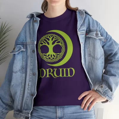Druid | Unisex T-shirt | Dungeons and Dragons Style | Pathfinder Style | Fantastic Gift | Metal D20 Shirt | Dragon Dice Shirt - Image 81