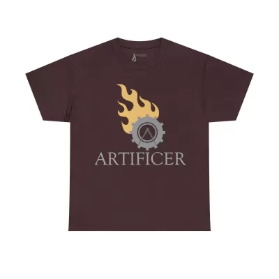 Artificer | Unisex T-shirt | Dungeons and Dragons Style | Pathfinder Style | Fantastic Gift | Metal D20 Shirt | Dragon Dice Shirt - Image 26