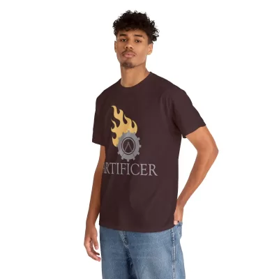 Artificer | Unisex T-shirt | Dungeons and Dragons Style | Pathfinder Style | Fantastic Gift | Metal D20 Shirt | Dragon Dice Shirt - Image 30