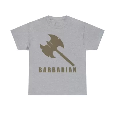 Barbarian | Unisex T-shirt | Dungeons and Dragons Style | Pathfinder Style | Fantastic Gift | Metal D20 Shirt | Dragon Dice Shirt - Image 26