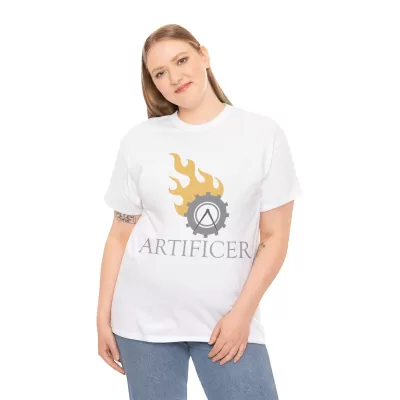 Artificer | Unisex T-shirt | Dungeons and Dragons Style | Pathfinder Style | Fantastic Gift | Metal D20 Shirt | Dragon Dice Shirt - Image 13