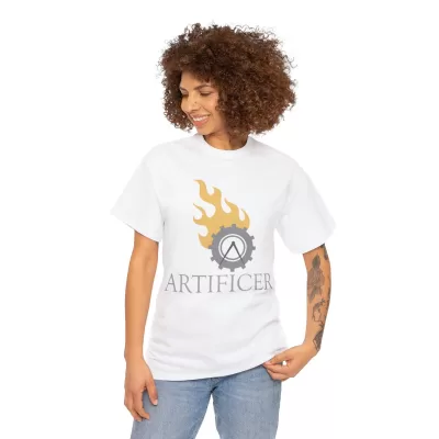 Artificer | Unisex T-shirt | Dungeons and Dragons Style | Pathfinder Style | Fantastic Gift | Metal D20 Shirt | Dragon Dice Shirt - Image 16