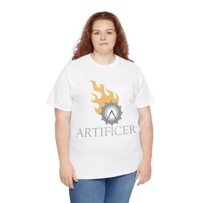 Artificer | Unisex T-shirt | Dungeons and Dragons Style | Pathfinder Style | Fantastic Gift | Metal D20 Shirt | Dragon Dice Shirt - Image 19