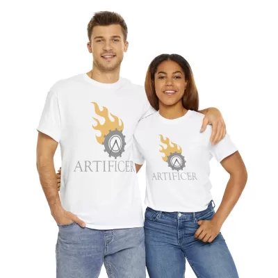 Artificer | Unisex T-shirt | Dungeons and Dragons Style | Pathfinder Style | Fantastic Gift | Metal D20 Shirt | Dragon Dice Shirt - Image 22