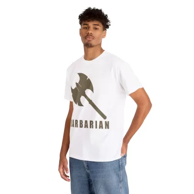 Barbarian | Unisex T-shirt | Dungeons and Dragons Style | Pathfinder Style | Fantastic Gift | Metal D20 Shirt | Dragon Dice Shirt - Image 18