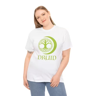 Druid | Unisex T-shirt | Dungeons and Dragons Style | Pathfinder Style | Fantastic Gift | Metal D20 Shirt | Dragon Dice Shirt - Image 16