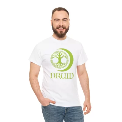Druid | Unisex T-shirt | Dungeons and Dragons Style | Pathfinder Style | Fantastic Gift | Metal D20 Shirt | Dragon Dice Shirt - Image 17