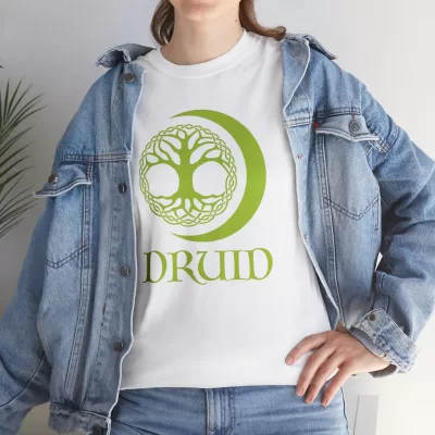 Druid | Unisex T-shirt | Dungeons and Dragons Style | Pathfinder Style | Fantastic Gift | Metal D20 Shirt | Dragon Dice Shirt - Image 21