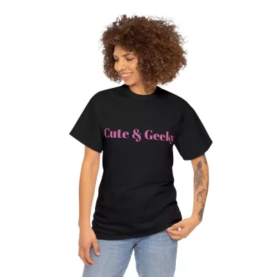 Cute Geeky | Unisex T-shirt | Dungeons and Dragons Style | Pathfinder Style | Fantastic Gift | Metal D20 Shirt | Dragon Dice Shirt - Image 4