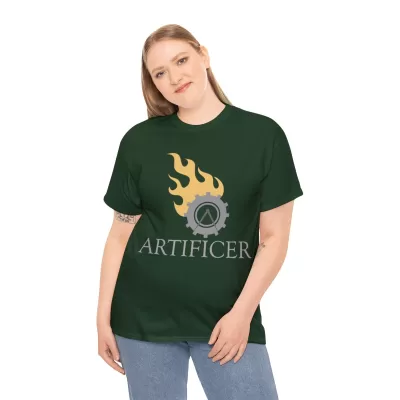 Artificer | Unisex T-shirt | Dungeons and Dragons Style | Pathfinder Style | Fantastic Gift | Metal D20 Shirt | Dragon Dice Shirt - Image 37