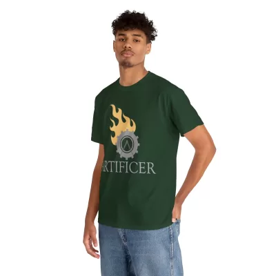 Artificer | Unisex T-shirt | Dungeons and Dragons Style | Pathfinder Style | Fantastic Gift | Metal D20 Shirt | Dragon Dice Shirt - Image 42