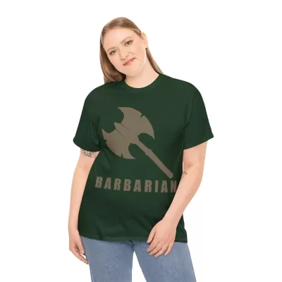 Barbarian | Unisex T-shirt | Dungeons and Dragons Style | Pathfinder Style | Fantastic Gift | Metal D20 Shirt | Dragon Dice Shirt - Image 41