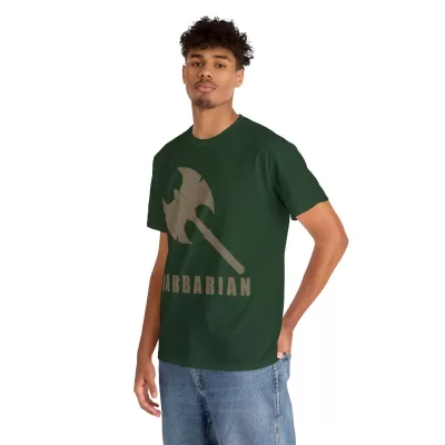 Barbarian | Unisex T-shirt | Dungeons and Dragons Style | Pathfinder Style | Fantastic Gift | Metal D20 Shirt | Dragon Dice Shirt - Image 42