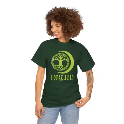 Druid | Unisex T-shirt | Dungeons and Dragons Style | Pathfinder Style | Fantastic Gift | Metal D20 Shirt | Dragon Dice Shirt - Image 37
