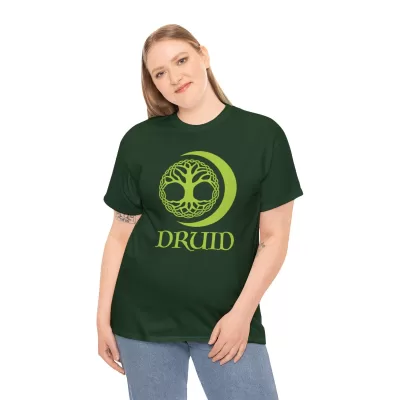 Druid | Unisex T-shirt | Dungeons and Dragons Style | Pathfinder Style | Fantastic Gift | Metal D20 Shirt | Dragon Dice Shirt - Image 40