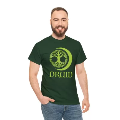 Druid | Unisex T-shirt | Dungeons and Dragons Style | Pathfinder Style | Fantastic Gift | Metal D20 Shirt | Dragon Dice Shirt - Image 41