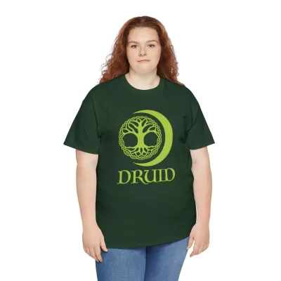 Druid | Unisex T-shirt | Dungeons and Dragons Style | Pathfinder Style | Fantastic Gift | Metal D20 Shirt | Dragon Dice Shirt - Image 43