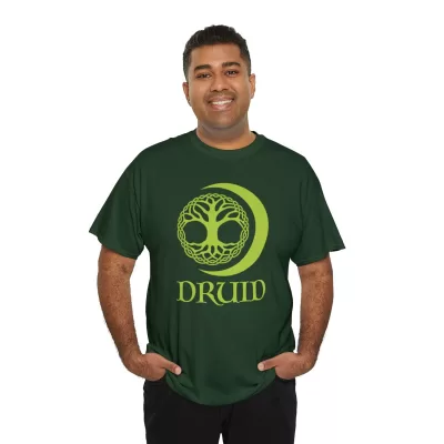 Druid | Unisex T-shirt | Dungeons and Dragons Style | Pathfinder Style | Fantastic Gift | Metal D20 Shirt | Dragon Dice Shirt - Image 44