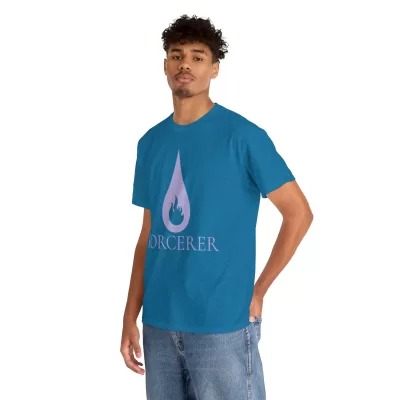 Sorcerer | Unisex Class T-shirt | Dungeons and Dragons Style | Pathfinder Style | Fantastic Gift | Metal D20 Shirt | Dragon Dice Shirt - Image 6