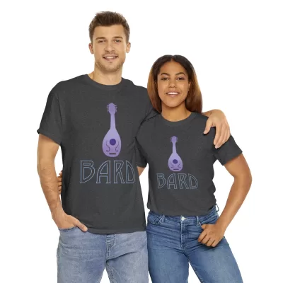 Bard | Unisex Class T-shirt | Dungeons and Dragons Style | Pathfinder Style | Fantastic Gift | Metal D20 Shirt | Dragon Dice Shirt - Image 58