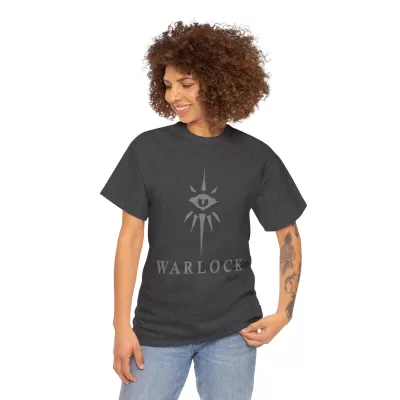 Warlock | Unisex Class T-shirt | Dungeons and Dragons Style | Pathfinder | Fantastic Gift | Metal D20 Shirt | Dragon Dice Shirt - Image 52