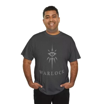 Warlock | Unisex Class T-shirt | Dungeons and Dragons Style | Pathfinder | Fantastic Gift | Metal D20 Shirt | Dragon Dice Shirt - Image 56