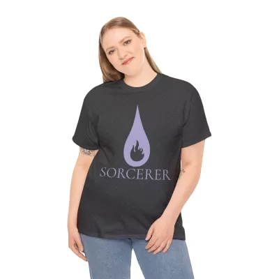 Sorcerer | Unisex Class T-shirt | Dungeons and Dragons Style | Pathfinder Style | Fantastic Gift | Metal D20 Shirt | Dragon Dice Shirt - Image 61