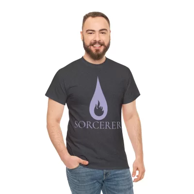 Sorcerer | Unisex Class T-shirt | Dungeons and Dragons Style | Pathfinder Style | Fantastic Gift | Metal D20 Shirt | Dragon Dice Shirt - Image 65