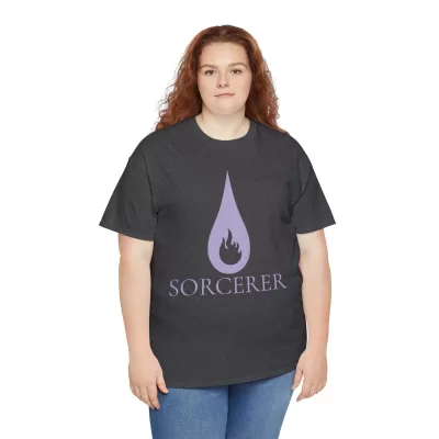 Sorcerer | Unisex Class T-shirt | Dungeons and Dragons Style | Pathfinder Style | Fantastic Gift | Metal D20 Shirt | Dragon Dice Shirt - Image 67