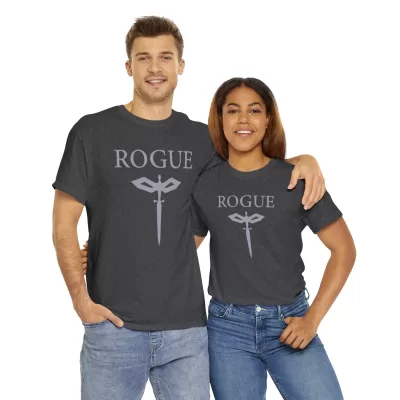 Rogue | Unisex Class T-shirt | Dungeons and Dragons Style | Pathfinder Style | Fantastic Gift | Metal D20 Shirt | Dragon Dice Shirt - Image 46