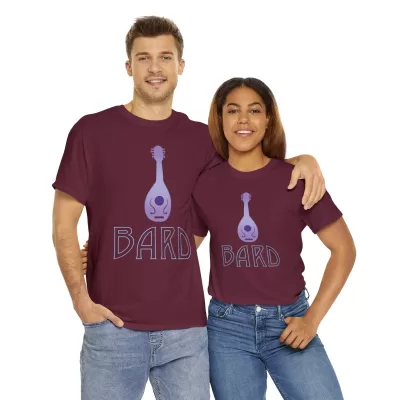 Bard | Unisex Class T-shirt | Dungeons and Dragons Style | Pathfinder Style | Fantastic Gift | Metal D20 Shirt | Dragon Dice Shirt - Image 34
